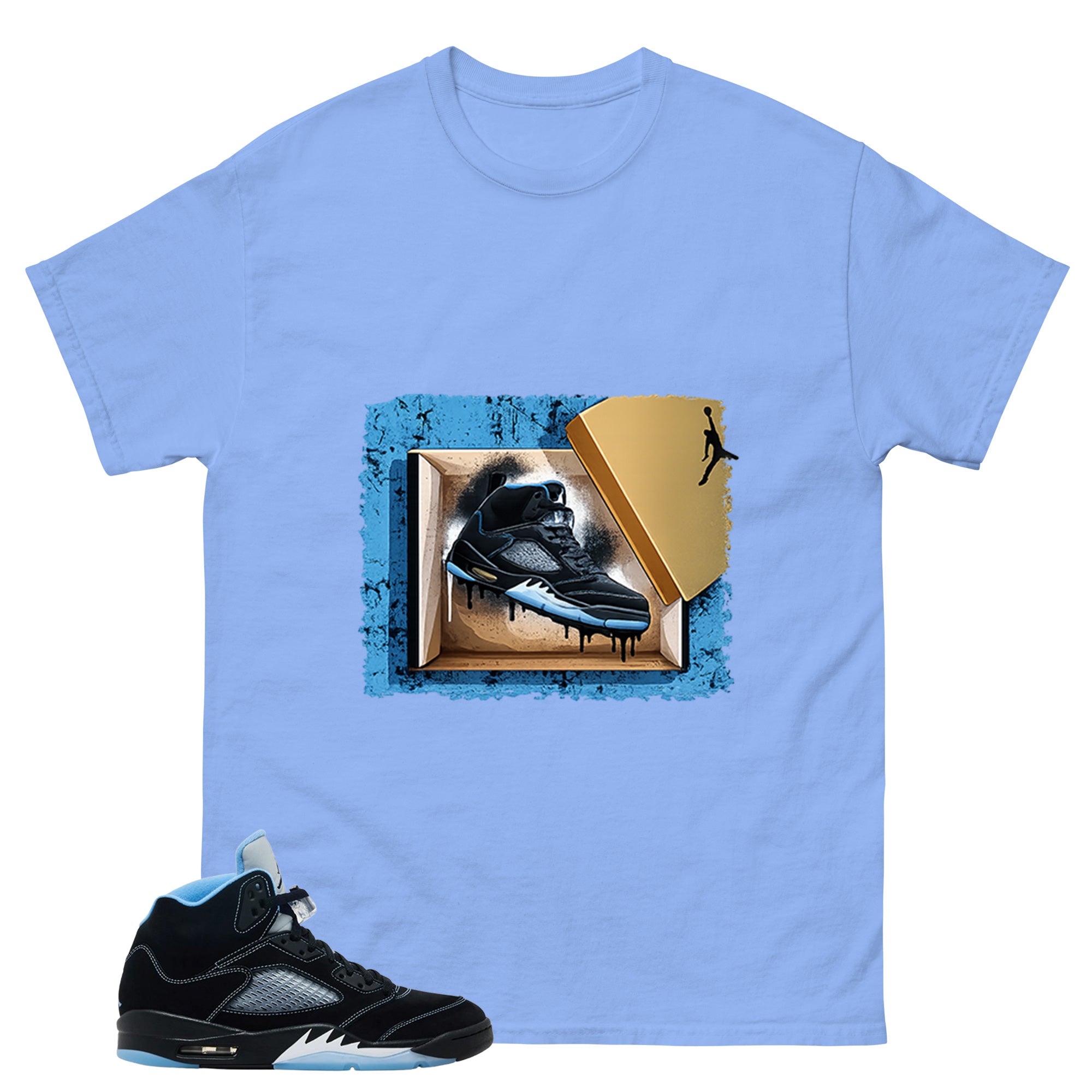 Black University Blue 6s Zadago Shirt New Kicks Graphic