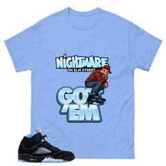 Black University Blue 6s Zadago Shirt Nightmare On Elm Street Graphic