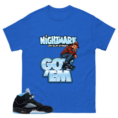 Black University Blue 6s Zadago Shirt Nightmare On Elm Street Graphic