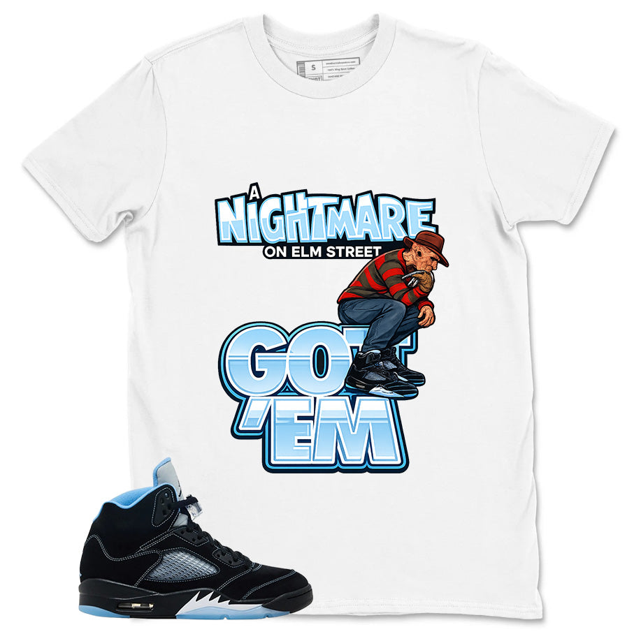 Black University Blue 6s Zadago Shirt Nightmare On Elm Street Graphic