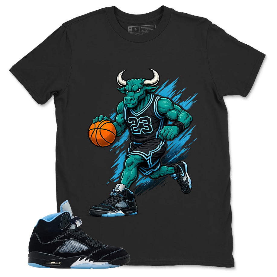Black University Blue 6s Zadago Shirt Raging Bull Graphic
