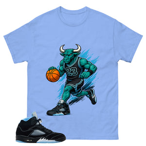 Black University Blue 6s Zadago Shirt Raging Bull Graphic