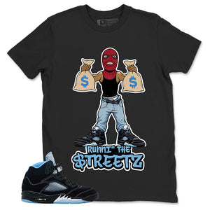 Black University Blue 6s Zadago Shirt Runnin The Street Graphic