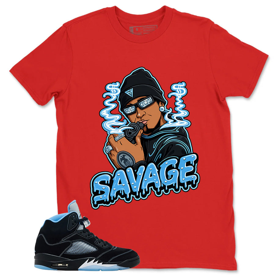 Black University Blue 6s Zadago Shirt Savage Graphic