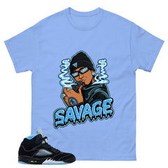 Black University Blue 6s Zadago Shirt Savage Graphic