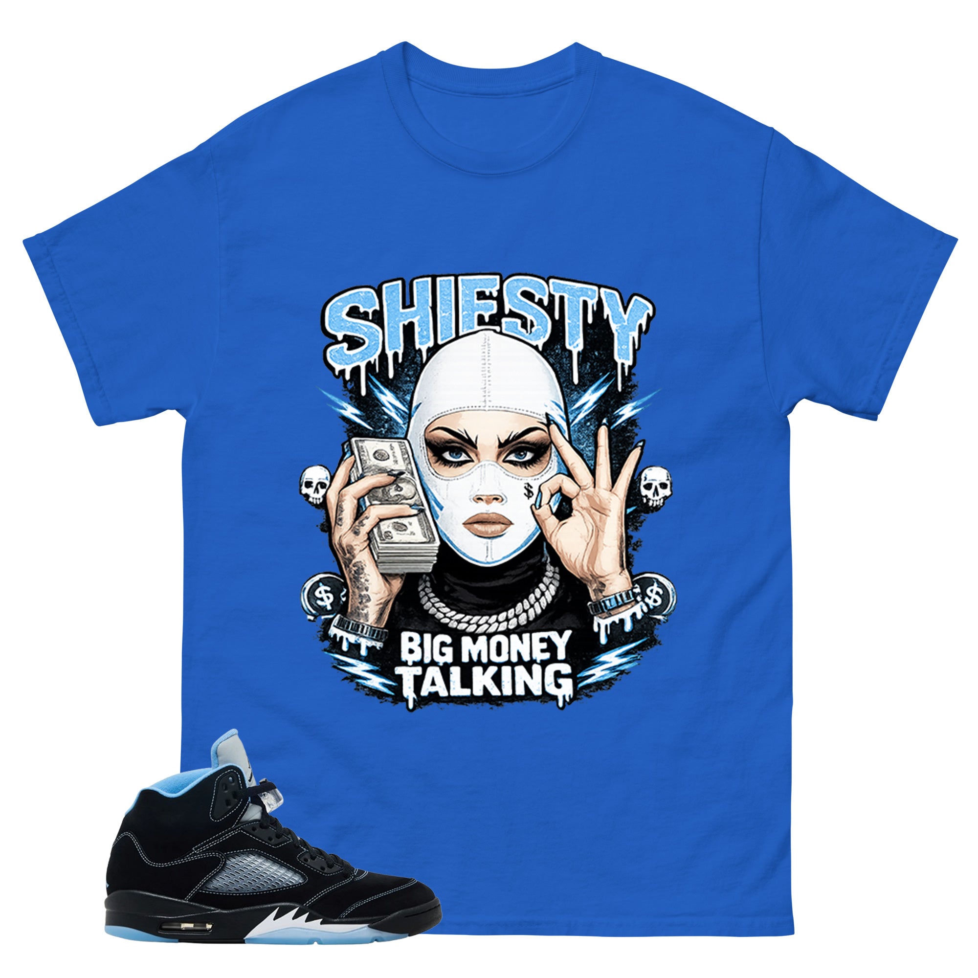 Black University Blue 6s Zadago Shirt Shiesty Girl Vibes Graphic
