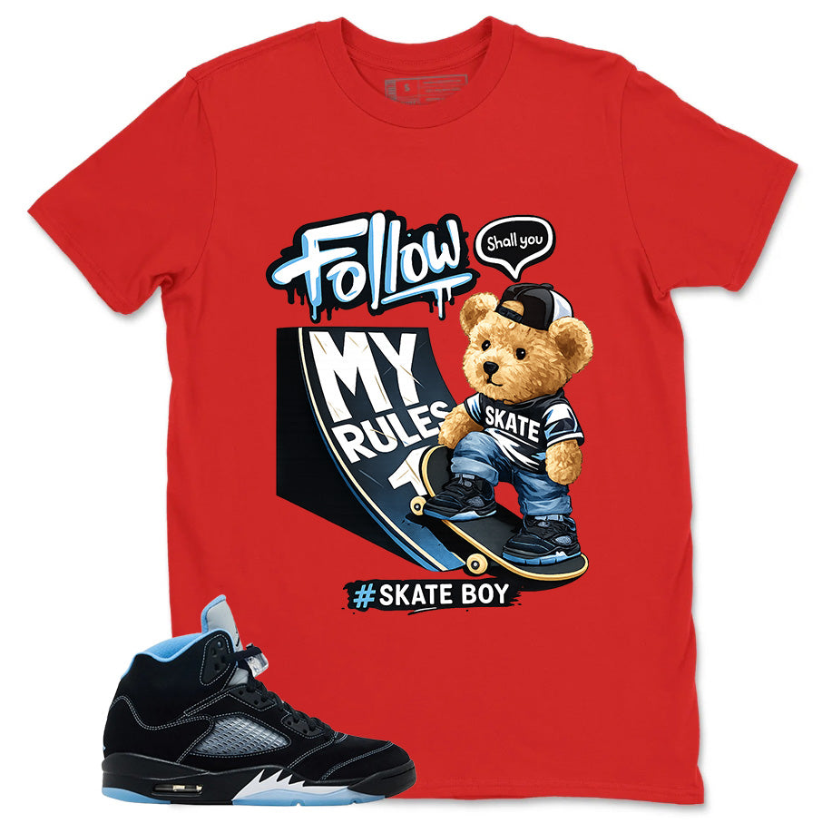 Black University Blue 6s Zadago Shirt Skate Boy Graphic