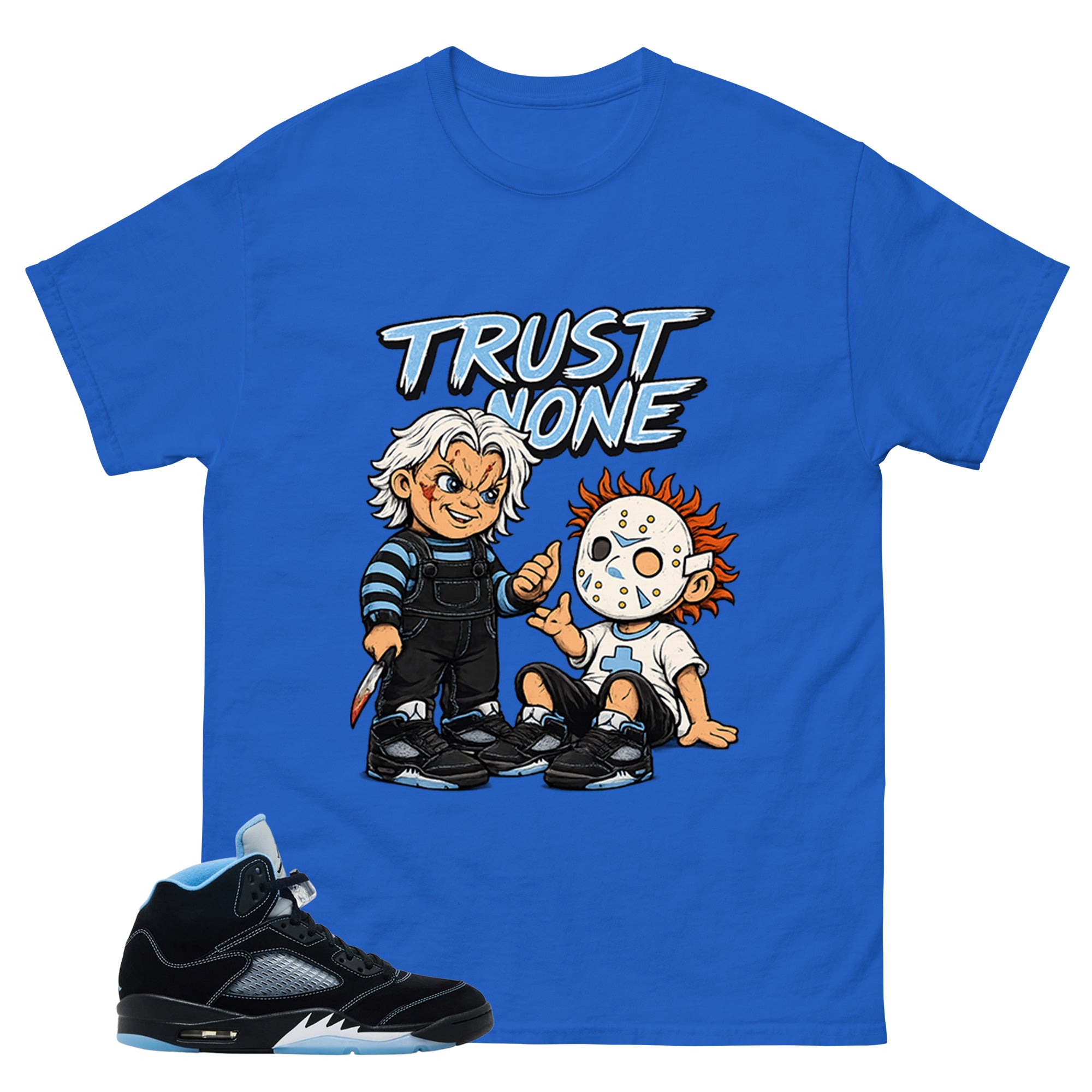 Black University Blue 6s Zadago Shirt Trust None Graphic
