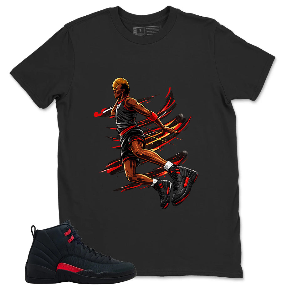 Black Varsity Red Bloodline 12s Zadago Shirt Air Ball Graphic