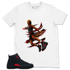 Black Varsity Red Bloodline 12s Zadago Shirt Air Ball Graphic