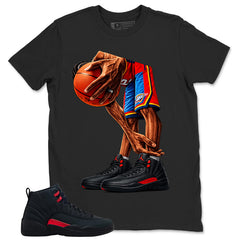 Black Varsity Red Bloodline 12s Zadago Shirt Ball Time Graphic