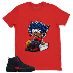 Black Varsity Red Bloodline 12s Zadago Shirt Got Em Dope Graphic