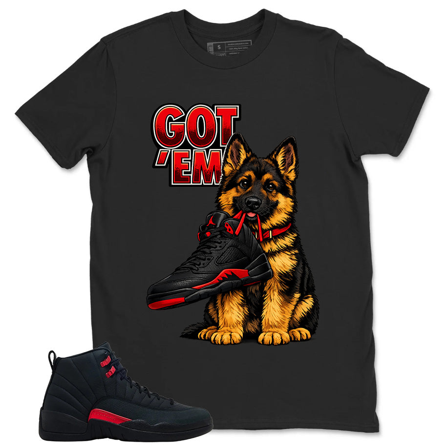 Black Varsity Red Bloodline 12s Zadago Shirt Got 'Em GS Graphic