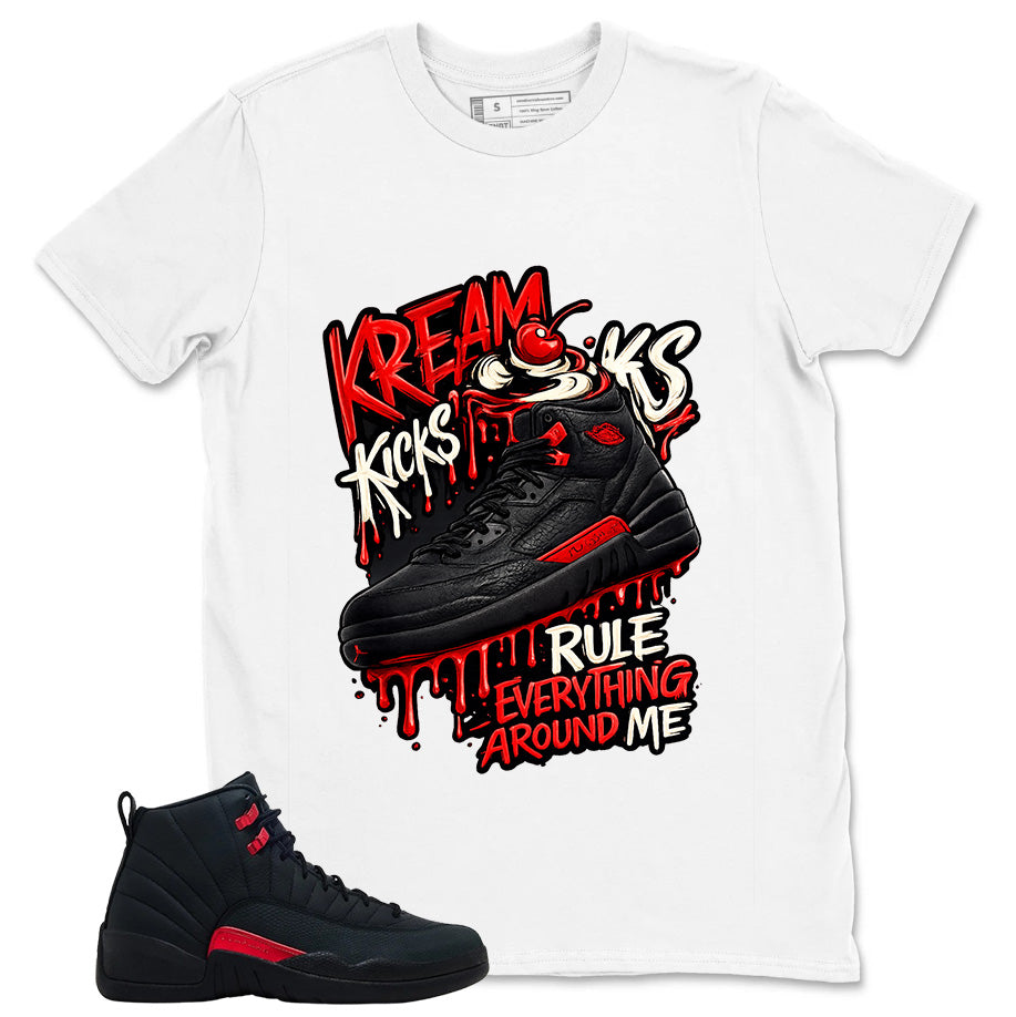 Black Varsity Red Bloodline 12s Zadago Shirt Kream Kicks Graphic