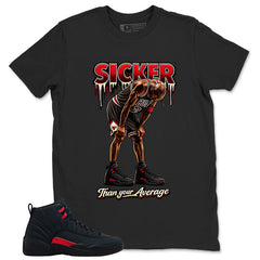 Black Varsity Red Bloodline 12s Zadago Shirt Sicker Than Your Average Graphic