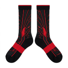 Bloodline Socks – Air Jordan 12 Inspired Mid-Calf Unisex Crew Socks