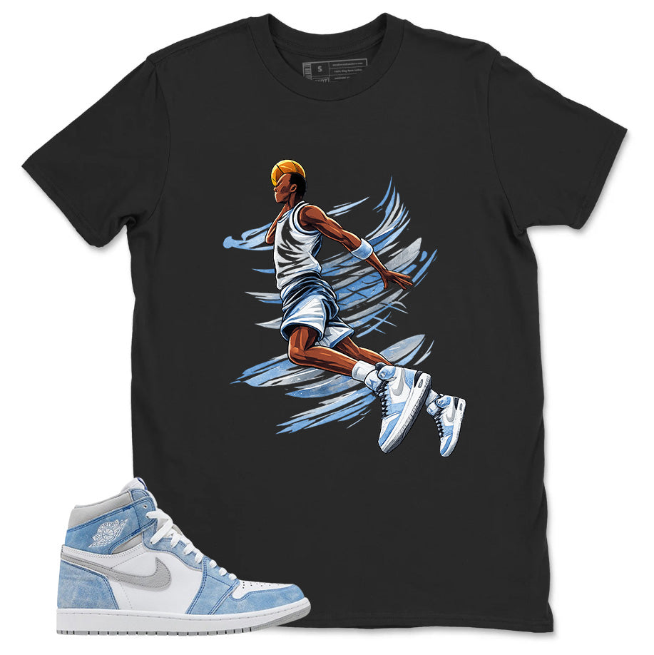 Blue Hyper Royal 1s Zadago Shirt Air Ball Graphic