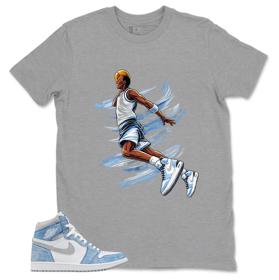 Blue Hyper Royal 1s Zadago Shirt Air Ball Graphic