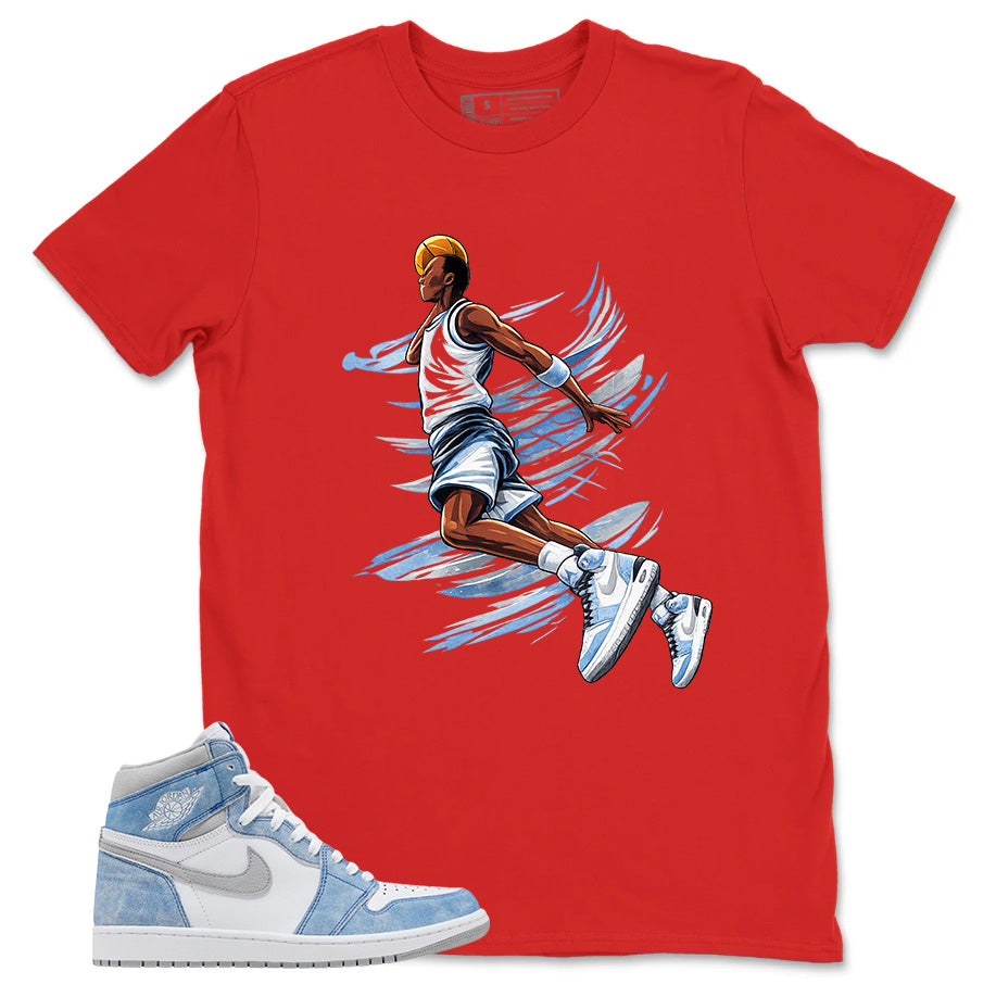 Blue Hyper Royal 1s Zadago Shirt Air Ball Graphic