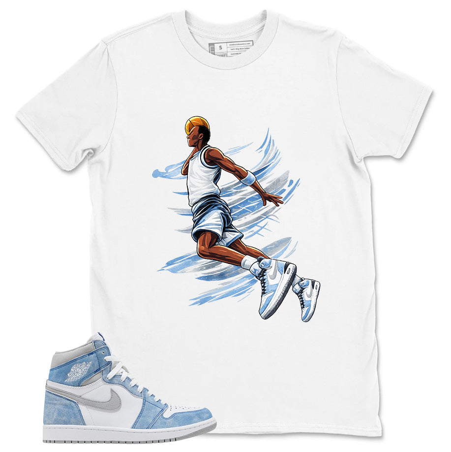 Blue Hyper Royal 1s Zadago Shirt Air Ball Graphic