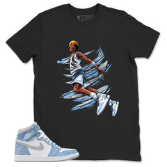 Blue Hyper Royal 1s Zadago Shirt Air Ball Graphic