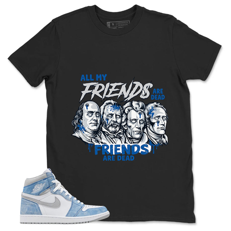 Blue Hyper Royal 1s Zadago Shirt All My Friend Are Dead Graphic