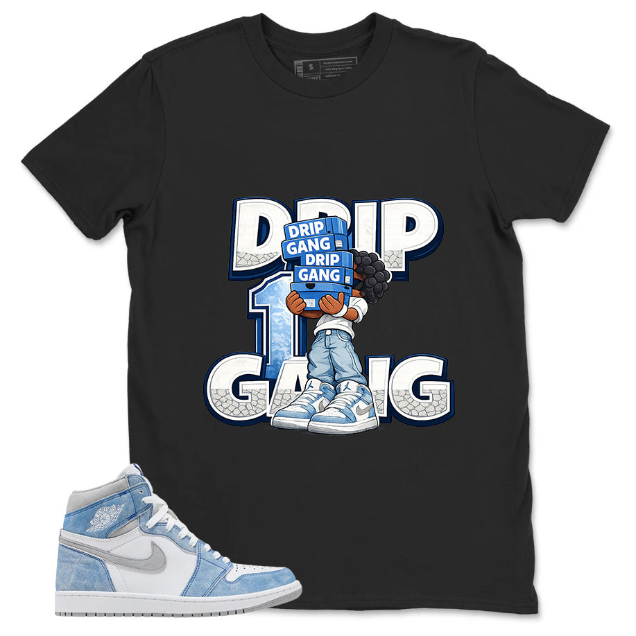Blue Hyper Royal 1s Zadago Shirt Drip Gang Graphic