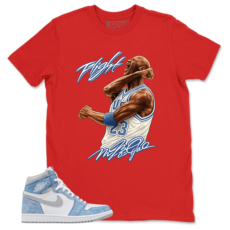 Blue Hyper Royal 1s Zadago Shirt Flight Legend MJ Graphic