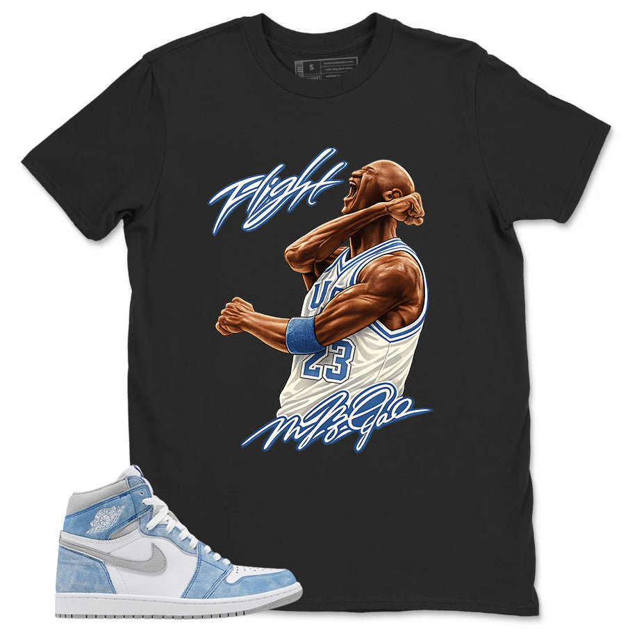 Blue Hyper Royal 1s Zadago Shirt Flight Legend MJ Graphic