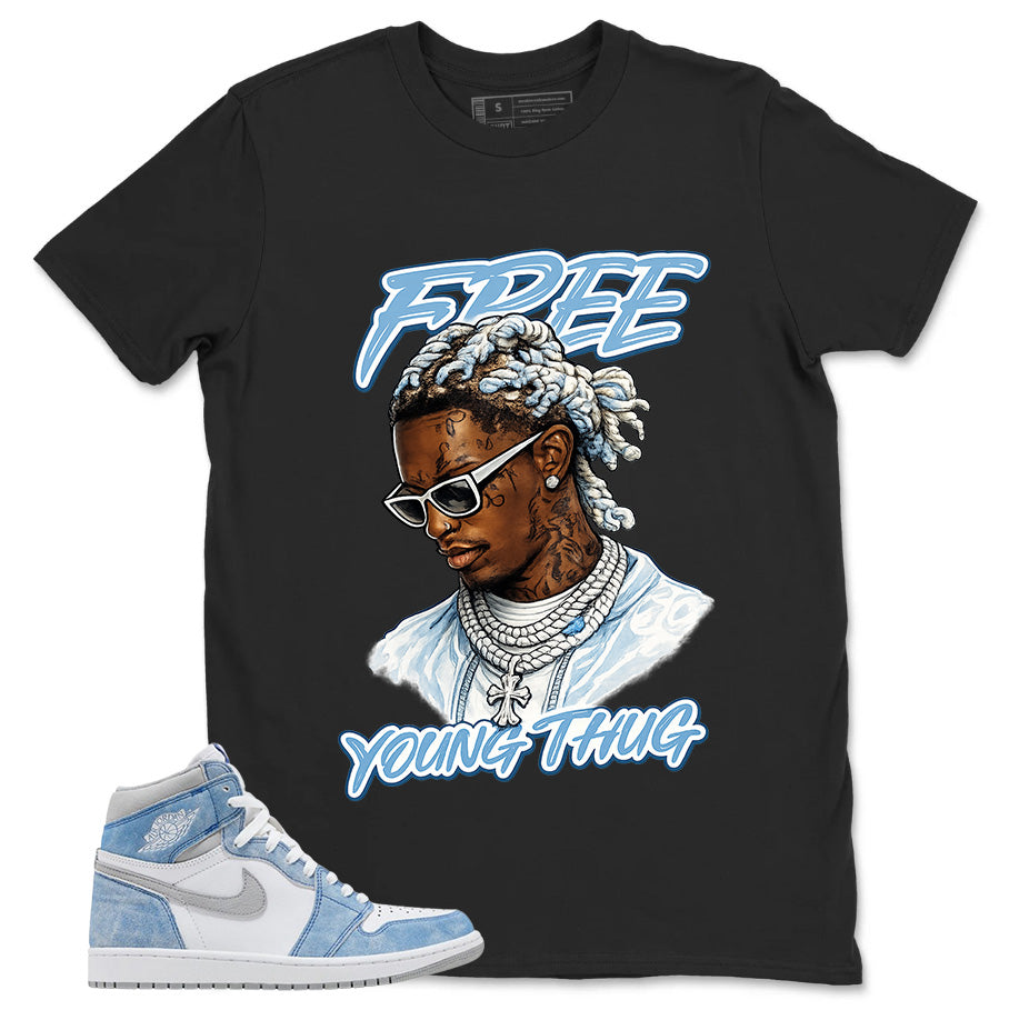Blue Hyper Royal 1s Zadago Shirt Free Young Thug Graphic