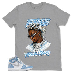 Blue Hyper Royal 1s Zadago Shirt Free Young Thug Graphic