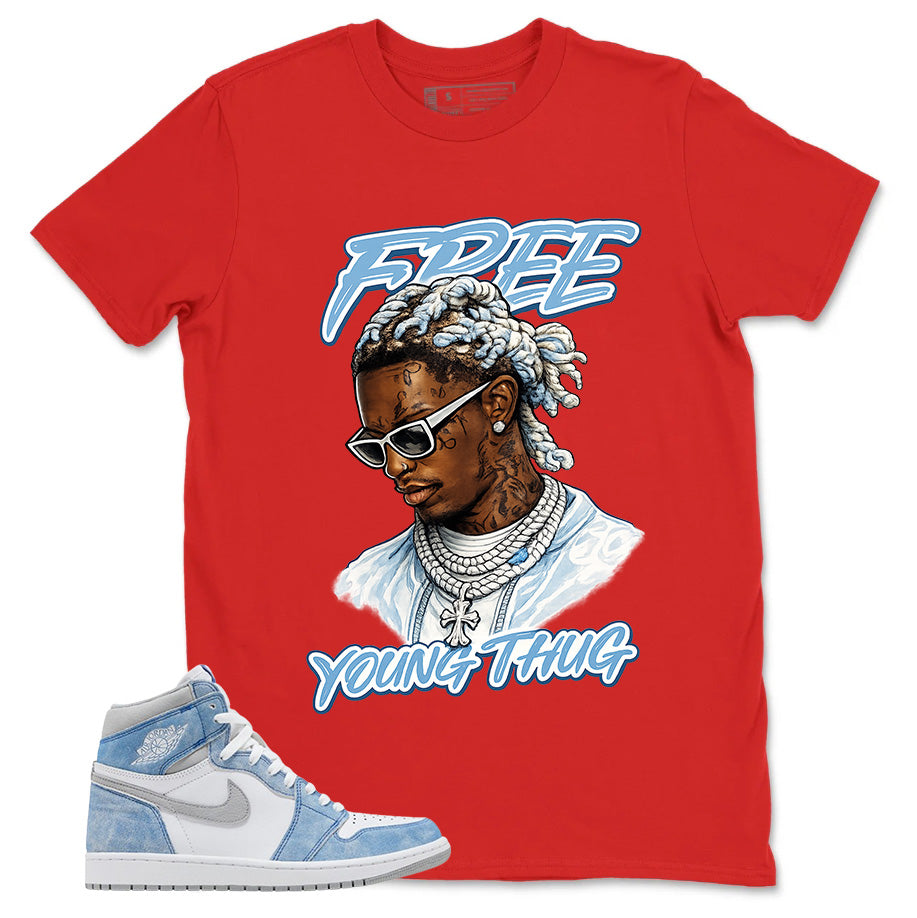 Blue Hyper Royal 1s Zadago Shirt Free Young Thug Graphic