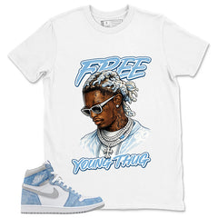 Blue Hyper Royal 1s Zadago Shirt Free Young Thug Graphic