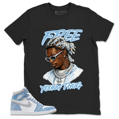Blue Hyper Royal 1s Zadago Shirt Free Young Thug Graphic