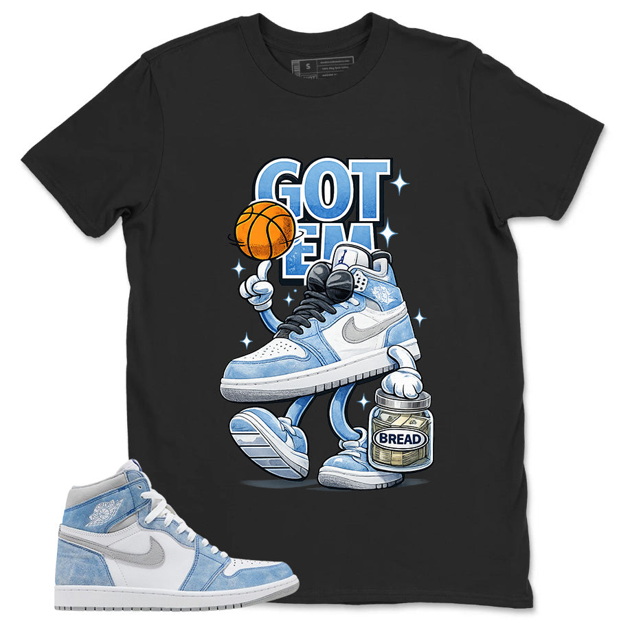 Blue Hyper Royal 1s Zadago Shirt Got Em Bread Graphic