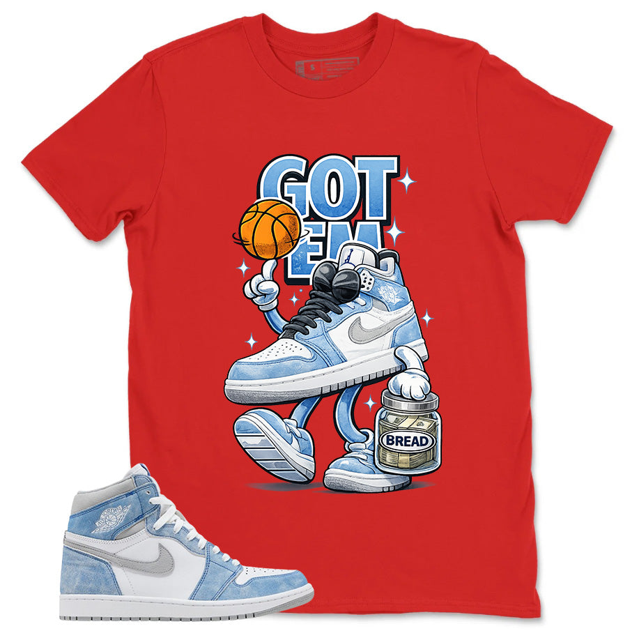 Blue Hyper Royal 1s Zadago Shirt Got Em Bread Graphic