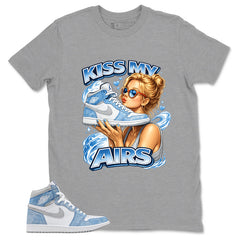Blue Hyper Royal 1s Zadago Shirt Kiss My Airs Graphic
