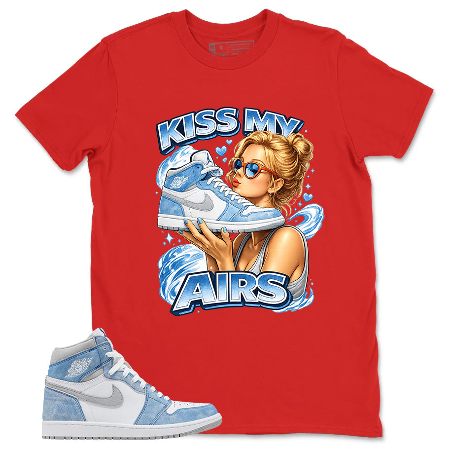 Blue Hyper Royal 1s Zadago Shirt Kiss My Airs Graphic