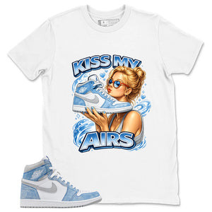 Blue Hyper Royal 1s Zadago Shirt Kiss My Airs Graphic