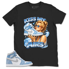 Blue Hyper Royal 1s Zadago Shirt Kiss My Airs Graphic