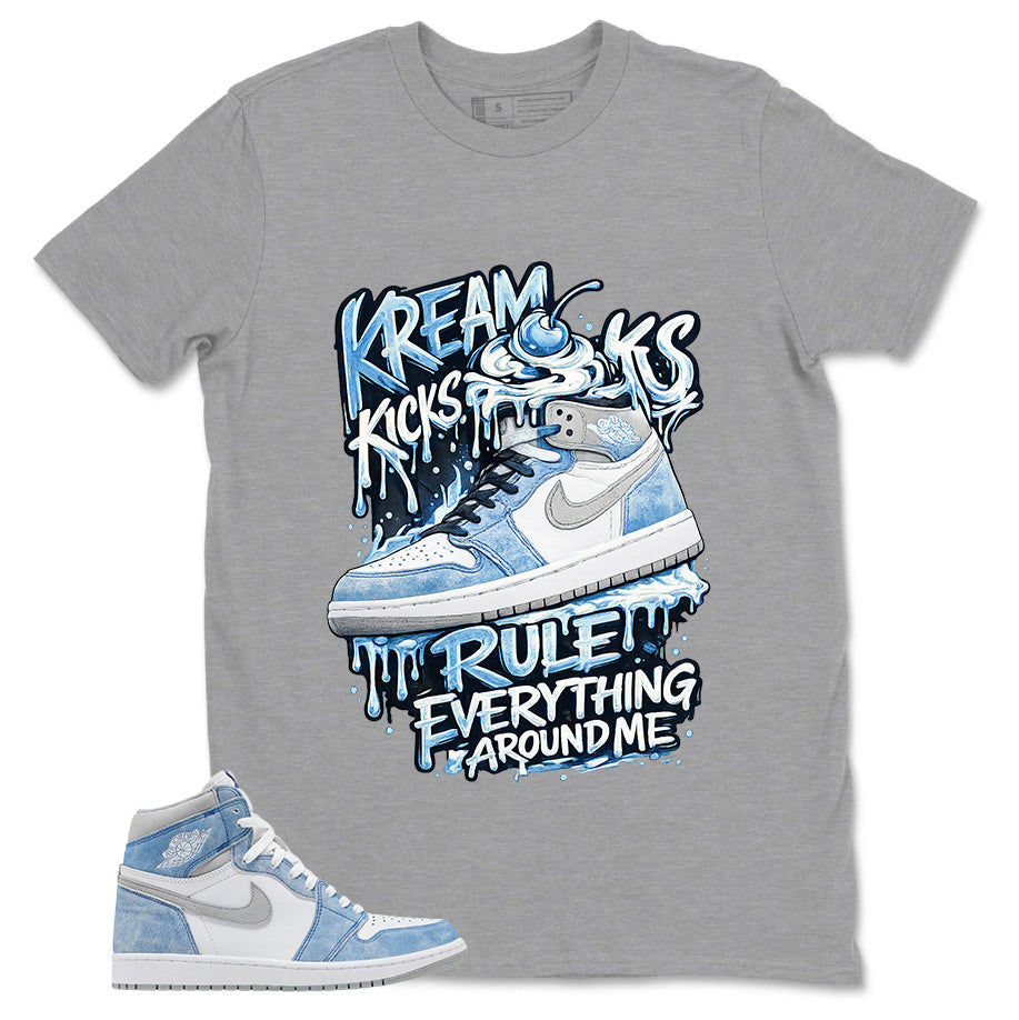 Blue Hyper Royal 1s Zadago Shirt Kream Kicks Graphic