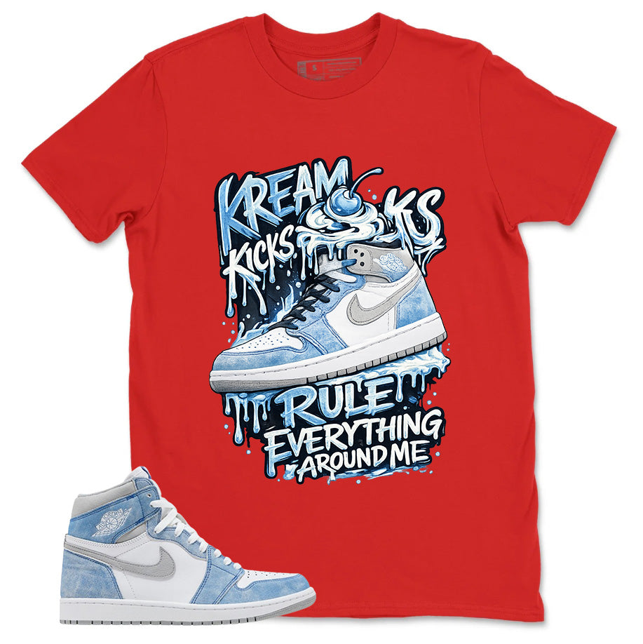 Blue Hyper Royal 1s Zadago Shirt Kream Kicks Graphic