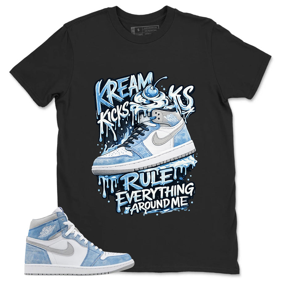 Blue Hyper Royal 1s Zadago Shirt Kream Kicks Graphic