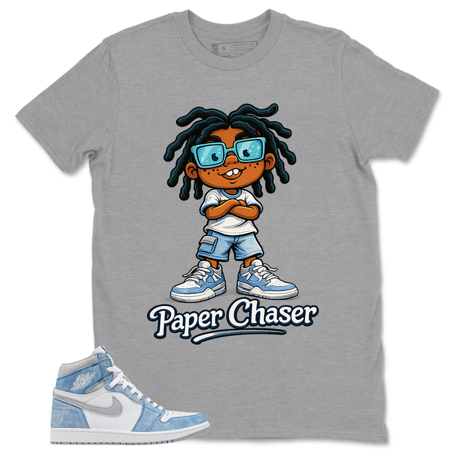 Blue Hyper Royal 1s Zadago Shirt Paper Chaser Graphic