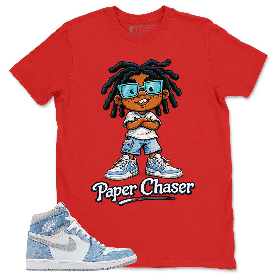 Blue Hyper Royal 1s Zadago Shirt Paper Chaser Graphic