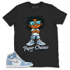 Blue Hyper Royal 1s Zadago Shirt Paper Chaser Graphic