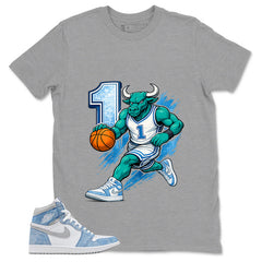 Blue Hyper Royal 1s Zadago Shirt Raging Bull Graphic