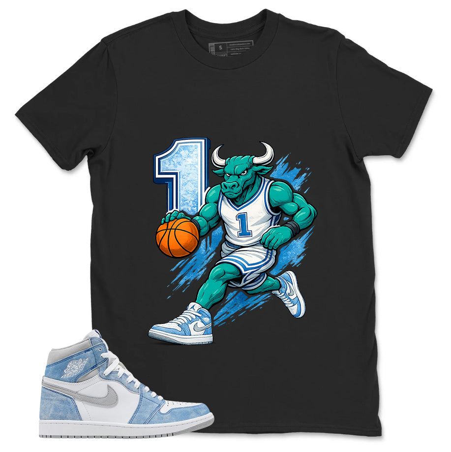 Blue Hyper Royal 1s Zadago Shirt Raging Bull Graphic