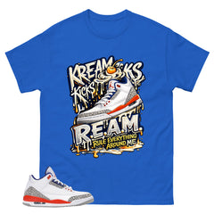 Blue Knicks 3s Shirt Kream Kicks Graphic
