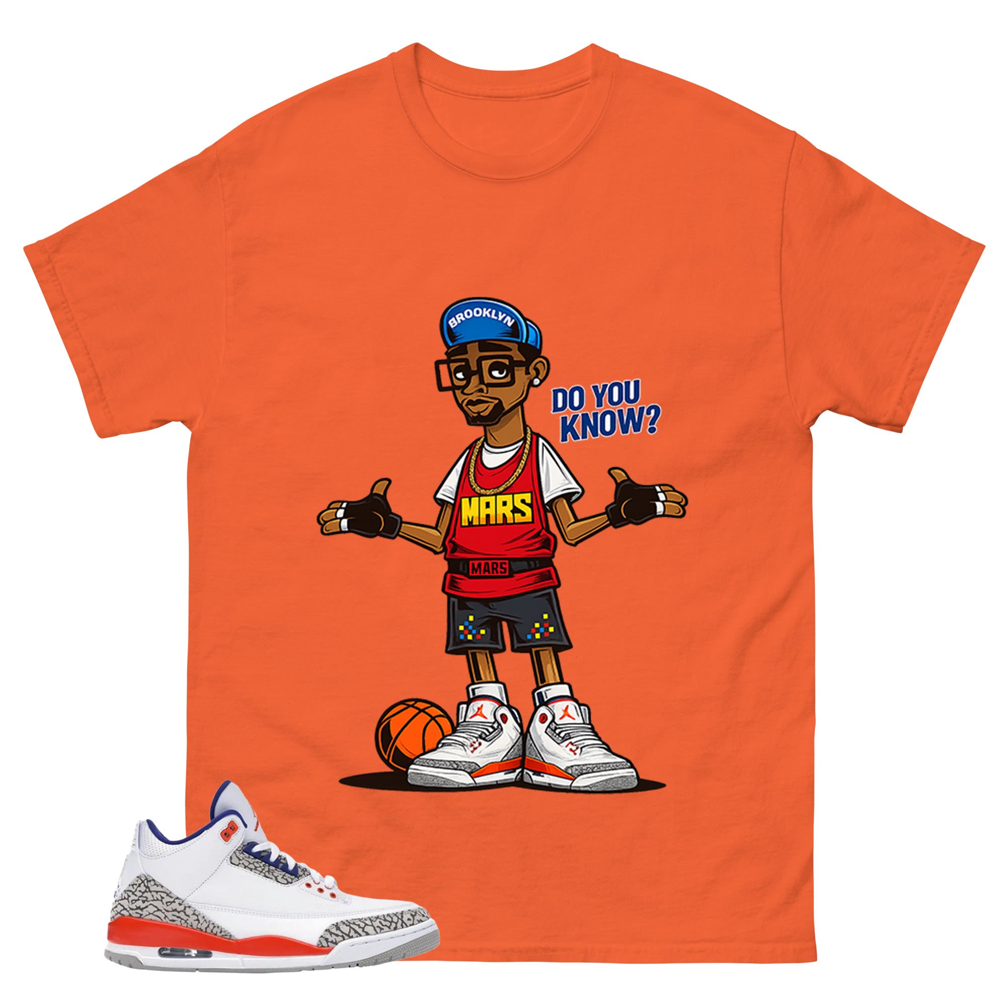 Mars Blackmon Do You Know Shirt - Match Blue Air Jordan 3 Knicks